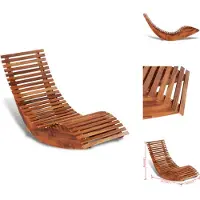 vidaXL Schaukelstuhl Sonnenliege Akazienholz - Gartenstühle