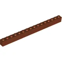 LEGO 10 Stück 2465 Stein Brick 1x16 Part Basic Steine 10 Rotbraun