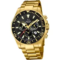 Jaguar Edelstahl Herren Uhr Chronograph Sport gold Executive D2UJ864/3