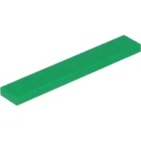 LEGO 1x6 Fliesen 6636 - 100 Stück Grün