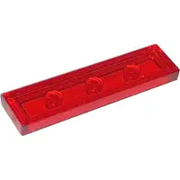 LEGO 50x Fliese 1x4, transparentes Rot