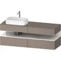 Duravit Waschtischunterschrank Qatego 160x55x60cm, w g/b m, Pl, B li, Nischenb