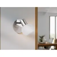 Meine Wunschleuchte LED Wandstrahler Deckenspot in Silber/Chrom Spot schwenkbar Flurbeleuchtung