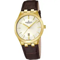 Candino Damen Quarzwerkuhr Analog C4546/1 Leder Armband-Uhr Luxus braun D2UC4546/1