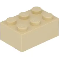 LEGO 2x3 Stein 3002 - 10 Stück Beige