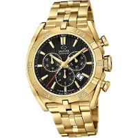 Jaguar Herren Uhr Chronograph Elegant Luxus Edelstahl Executive gold D2UJ853/B