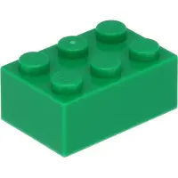 LEGO 2x3 Stein 3002 - 10 Stück Grün
