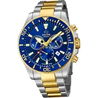Jaguar Edelstahl Herren Uhr Chronograph Sport silber gold Executive D2UJ862/1