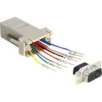 DeLOCK 65462, Sub-D 9, RJ45, Grau