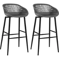 Syfax Barhocker 2 Stk. Grau