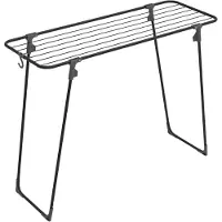 Rörets Nano Wäscheständer Schwarz, 9 m Trockenfläche, stabil, 43x110x85 cm