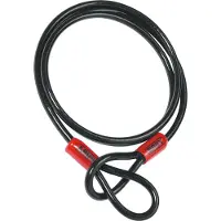 ABUS Schlaufenkabel Cobra 10 - Stahlseil mit Kunststoff ummantelt - Sicherung für Fahrrad- und Motorrad-Zubehör - 2,2 Meter lang, 10 mm stark