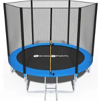 Viking Choice Trampolin - blau - 252 cm - mit Netz und Leiter - bis 100 KG