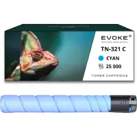 Evoke Toner für Konica Minolta A33K450 / TN321C-TN321C A33K450 / TN321C Blau (cyan) | Ersatz für C224e C284 C364e