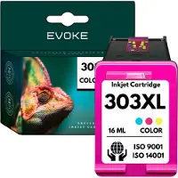 Evoke Patrone für HP 303 Farbe XL ️️ 6220 6230 6234 7920e 7830 7130 7200 7900 ️