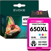 Evoke Patrone für HP 650 XL Farbe ️️ Deskjet 1015 1515 2515 2545 3515 3545 4515 ️