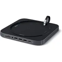 Satechi ST-ABHFM, USB 3.2 Gen 1 (3.1 Gen 1) Type-C, Schwarz, MicroSD (TransFlash), SD, 3.5mm, USB 3.2 Gen 1 (3.1 Gen 1) Type-A, USB 3.2 Gen 1 (3.1 Gen 1) Type-C, Aluminium, 196,8 mm