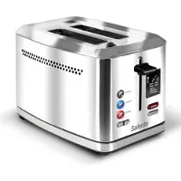Salente ToastMax Toaster mit Digitalanzeige, Edelstahl