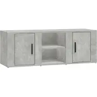 Syfax TV-Schrank Betongrau 100x31,5x35 cm Holzwerkstoff