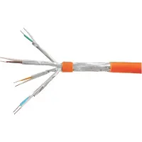 Equip Cat.7 S/FTP Simplex Installationskabel, LSOH, Vollkupfer, 200m, 200 m, Cat7, S/FTP (S-STP), Orange
