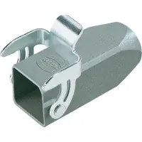 Harting Han 3A Kupplungsgehäuse, 1xPG11 gerader Kabelabgang, mit 1 Bügel Verschraubung PG11 Klemmbereich 4,0mm - 10,0mm
