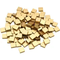LEGO 250 Fliesen 1x1 eckig, Gold (metallic)