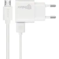 Inkax , Wandladegerät mit Micro-USB Ladekabel (1A) für Smartphones, Weiß