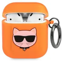 Karl Lagerfeld KLA2UCHFO AirPods 1/2cover orange/orange Choupette