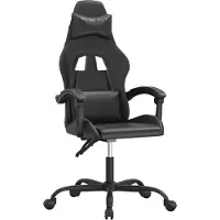 Syfax Gaming-Stuhl Schwarz Kunstleder