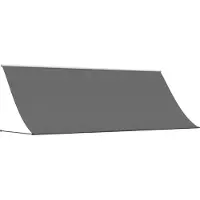 Syfax Markise Einziehbar Anthrazit 350x150 cm Stoff und Stahl