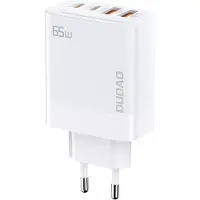 Dudao GaN 2x USB-A / 2xUSB-C PD 65W weißes Wandladegerät