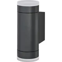 Ledvance ENDURA CLASSIC IVE W Außenleuchte, Wandleuchte, GU10, dunkelgrau, Aluminium, einfache Installation, Diffusor aus Glas oder PMMA, IP65 Schutzklasse, indirekte Beleuchtung