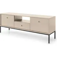 Selsey TV-Schrank Monne - TV-Möbel im Vintage-Stil, Beige, 153 cm breit