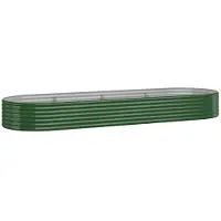 Syfax Hochbeet Verzinkter Stahl 322x100x36 cm Grün