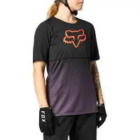 FOX Damen Bike Oberteil W FLEXAIR SS JERSEY, Größe:M, Farben:166-blk/pur