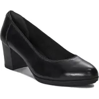 Tamaris Damen Pumps Schwarz Glattleder Größe: 38