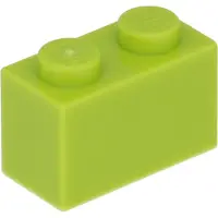 LEGO 250 Stück 3004 Stein Brick 1x2 Part Basic Steine 250 Lime