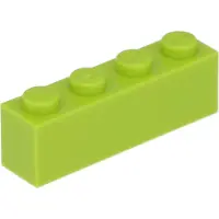 LEGO 50 Stück 3010 Stein Brick 1x4 Part Basic Steine 50 Lime