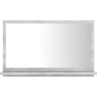 Syfax Badspiegel Betongrau 60x10,5x37 cm Holzwerkstoff
