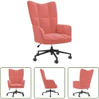 The Living Store Relaxsessel Rosa Samt
