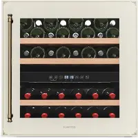 Klarstein Vinsider Victoria 36 Weinkühlschrank | 36 Flaschen | Touch | UV-Schutz | LED | leise | 3 Regale Vintage-Creme