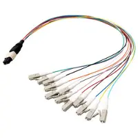 EFB Elektronik EFB MTPM08LCOM3-0,4 MTP(M)-LC Fanoutkabel OM3 8 Fasern Typ B LSZH aqua 0,4m MTPM08LCOM304