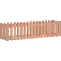 Syfax Hochbeet Lattenzaun-Design 200x50x50 cm Massivholz Douglasie
