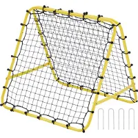 Vevor Fußball-Rebound-Netz 40 x 35 x 37 Zoll, tragbares Fußball-Tornetz mit vollständig einstellbaren Winkeln, Hilfsmittel und Ausrüstung für alle Altersgruppen Kick-Back Rebounder