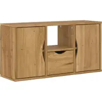 Syfax TV-Schrank mit Schublade ODDA 79x24x40 cm Massivholz Kiefer