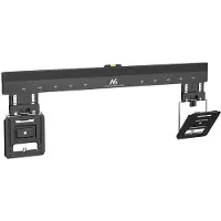 Macleans MC-481 Ultraflache und schlanke TV-Wandhalterung für 37-80 Zoll flache und gebogene Fernseher bis max. 75 kg, VESA 600x400 Universal-TV-Halterung