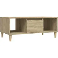 Syfax Couchtisch Sonoma-Eiche 90x50x36,5 cm Holzwerkstoff