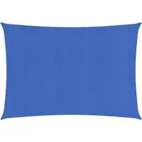 The Living Store Sonnensegel 160 g/m² Blau 2,5x4,5 m HDPE
