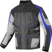 Berik Safari Schwarz Blau Wasserdichte 3in1 Motorrad Textiljacke Größe 50