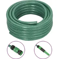 Syfax Gartenschlauch mit Kupplung-Set Grün 0,5" 20 m PVC